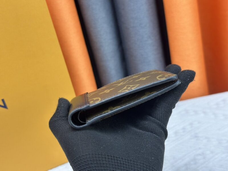 【AT13391】ルイヴィトン Monogram Macassarキャンバスウォレット、ブラック天然牛革仕上げ、優雅な男性向け小型ウォレット | Louis Vuitton Paris