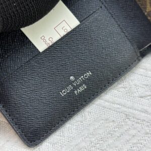 【AT13391】ルイヴィトン Monogram Macassarキャンバスウォレット、ブラック天然牛革仕上げ、優雅な男性向け小型ウォレット | Louis Vuitton Paris