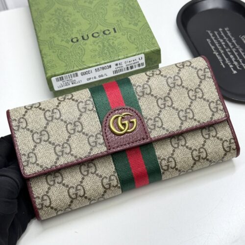【AT13402】グッチGGモノグラム長財布 - クラシックな織りテープと最上級カーフスキン素材 | Gucci Firenze