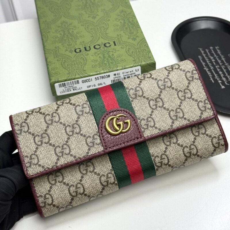 【AT13402】グッチGGモノグラム長財布 - クラシックな織りテープと最上級カーフスキン素材 | Gucci Firenze