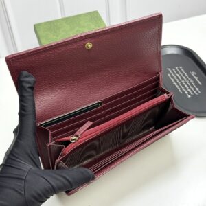 【AT13402】グッチGGモノグラム長財布 - クラシックな織りテープと最上級カーフスキン素材 | Gucci Firenze