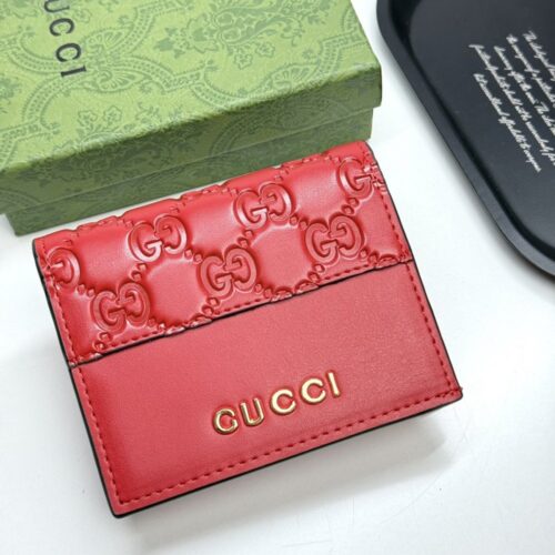 【AT13408】Gucciグッチ レディース 豪華な赤色折り畳み財布 センス溢れるファッションアイテム | Gucci Firenze