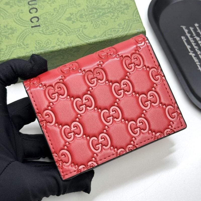 【AT13408】Gucciグッチ レディース 豪華な赤色折り畳み財布 センス溢れるファッションアイテム | Gucci Firenze