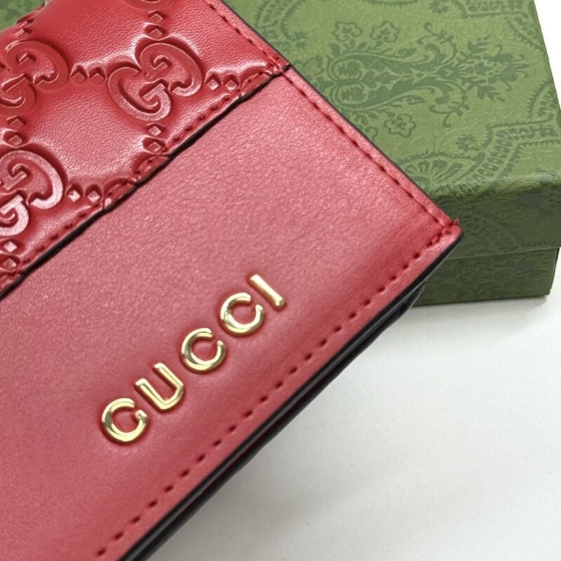 【AT13408】Gucciグッチ レディース 豪華な赤色折り畳み財布 センス溢れるファッションアイテム | Gucci Firenze