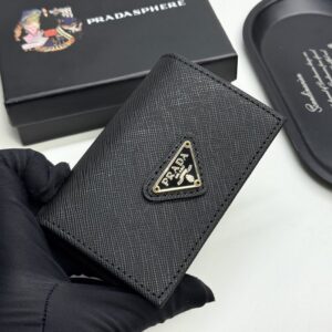 【AT13428】プラダPrada 高級ブランド牛革名刺入れ、エレガントなビジネスアクセサリー | Prada Italy