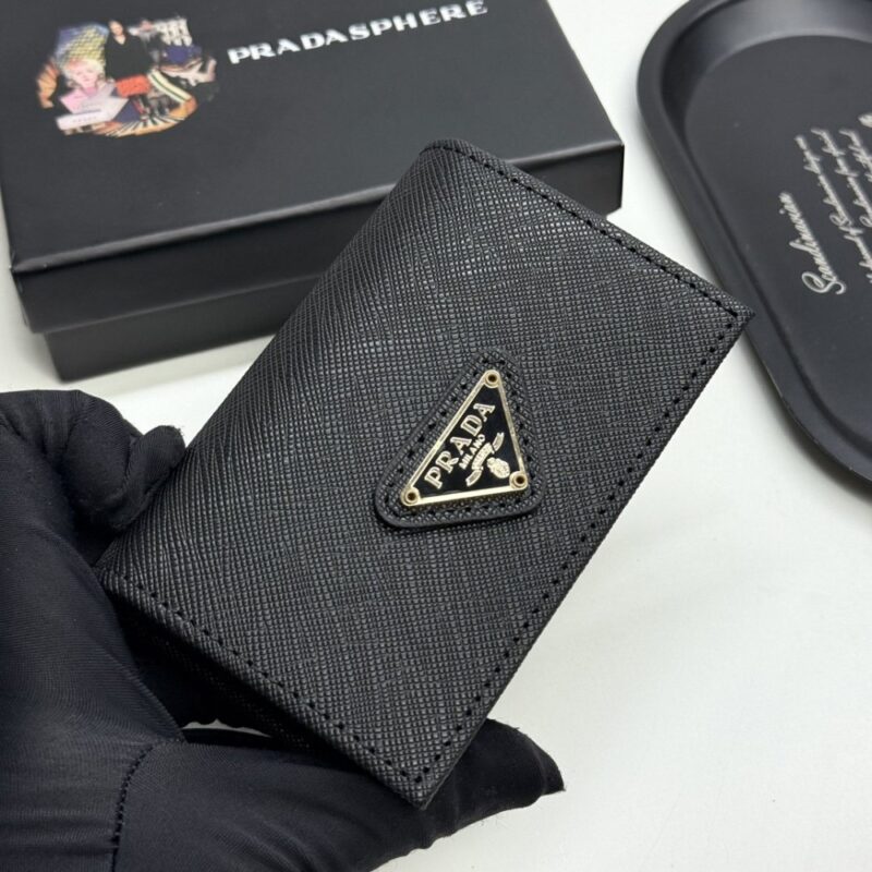 【AT13428】プラダPrada 高級ブランド牛革名刺入れ、エレガントなビジネスアクセサリー | Prada Italy