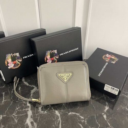 【AT13470】プラダ PRADA プレミアムレザーコインケース、高品質オイルワックスレザー製 | Prada Italy