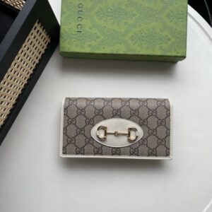 【AT13515】グッチクラシック1961シリーズサプリームキャンバス&牛革折りたたみ財布 | Gucci Italy