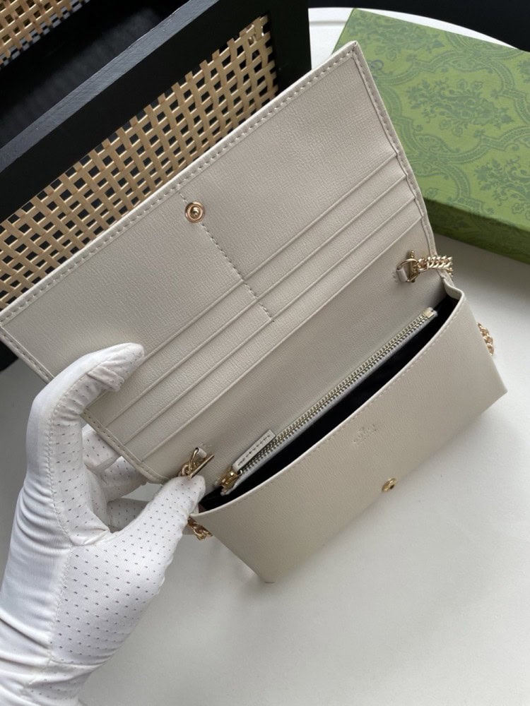 【AT13515】グッチクラシック1961シリーズサプリームキャンバス&牛革折りたたみ財布 | Gucci Italy