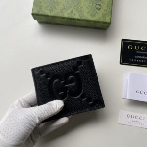 【AT13521】Gucciグッチ高級レザーカードケース Ophidiaシリーズ ブラック 牛革素材 | Gucci