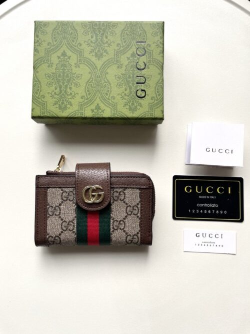 【AT13525】グッチ/Gucciクラシックマルモンカードケース - 高級なGGモノグラムキャンバス生地とエレガントなデザイン | Gucci Firenze