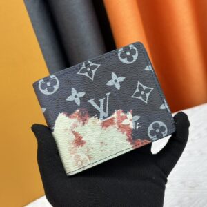 【AT13544】ルイ・ヴィトン（Louis Vuitton）ダミエ・グラフィットピクセルブラッザ財布 - グレーアート感の高級アクセサリー | Louis Vuitton Malletier