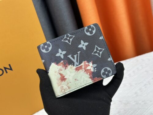 【AT13544】ルイ・ヴィトン（Louis Vuitton）ダミエ・グラフィットピクセルブラッザ財布 - グレーアート感の高級アクセサリー | Louis Vuitton Malletier