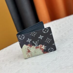 【AT13544】ルイ・ヴィトン（Louis Vuitton）ダミエ・グラフィットピクセルブラッザ財布 - グレーアート感の高級アクセサリー | Louis Vuitton Malletier
