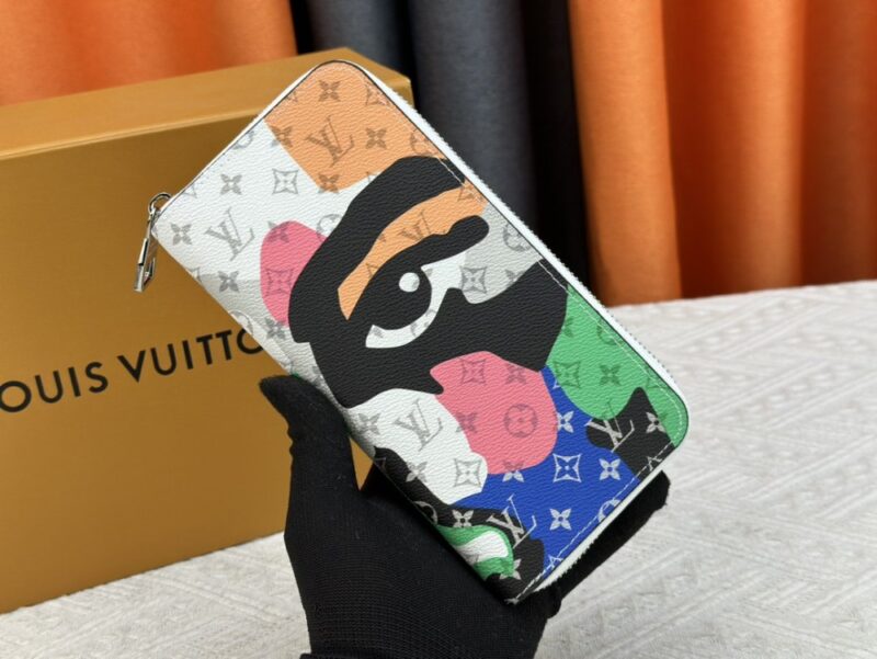 【AT13547】ルイ・ヴィトンのゴーストフェイスシリーズ財布、20×10cm、多機能カード収納、ビジネスにもカジュアルにも対応 | Louis Vuitton Paris