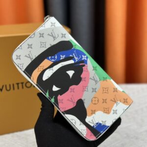【AT13547】ルイ・ヴィトンのゴーストフェイスシリーズ財布、20×10cm、多機能カード収納、ビジネスにもカジュアルにも対応 | Louis Vuitton Paris