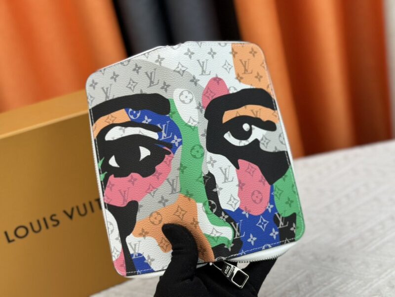 【AT13547】ルイ・ヴィトンのゴーストフェイスシリーズ財布、20×10cm、多機能カード収納、ビジネスにもカジュアルにも対応 | Louis Vuitton Paris