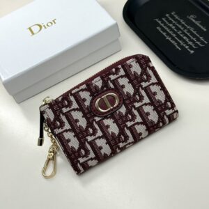 【AT13550】ディオールオブリーク刺繍財布 - 華やかなエレガントなファッションアクセサリー | Christian Dior