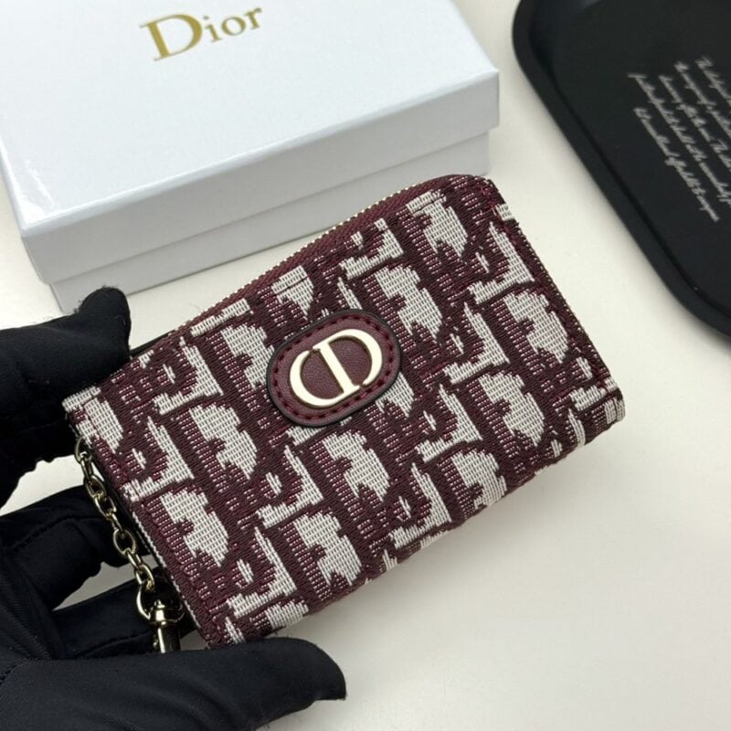 【AT13550】ディオールオブリーク刺繍財布 - 華やかなエレガントなファッションアクセサリー | Christian Dior