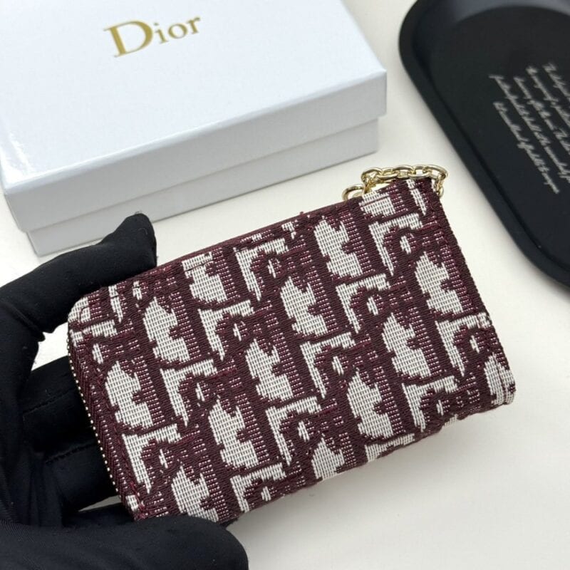 【AT13550】ディオールオブリーク刺繍財布 - 華やかなエレガントなファッションアクセサリー | Christian Dior
