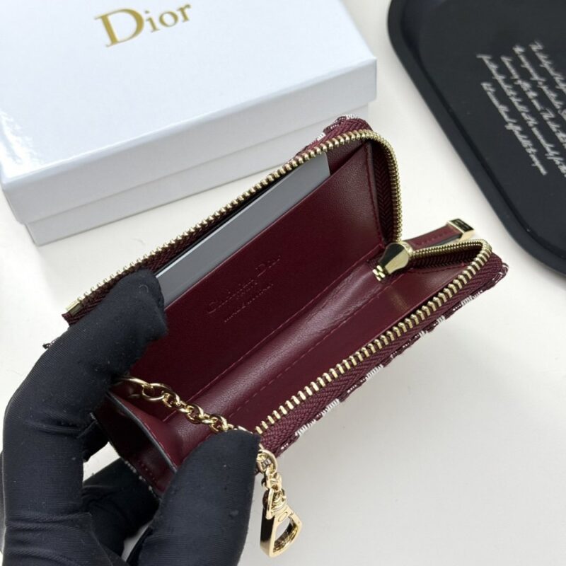 【AT13550】ディオールオブリーク刺繍財布 - 華やかなエレガントなファッションアクセサリー | Christian Dior