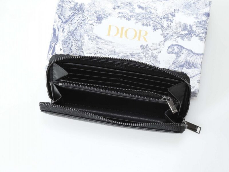 【AT13898】ディオールのオブリークプリントグレインレザーウォレット、上質なラグジュアリー感を演出 | Dior