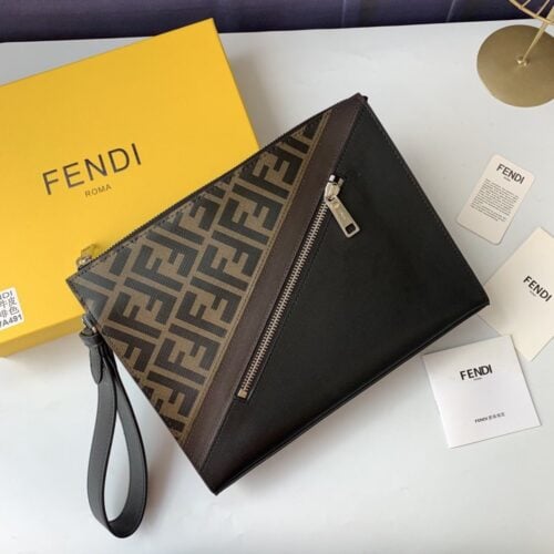 【AT13912】フェンディ・ローマ クラシッククラッチバッグ - 高級都会ファッションを演出 | Fendi