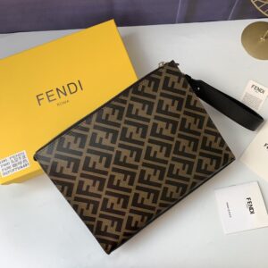 【AT13912】フェンディ・ローマ クラシッククラッチバッグ - 高級都会ファッションを演出 | Fendi