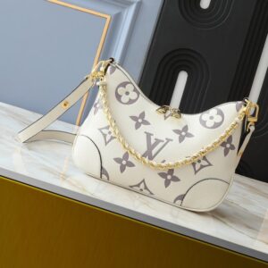 【AT13918】Monogram 純白エンボスカーフスキンハンドバッグ、都会的な女性のための究極のファッションアイテム | LV