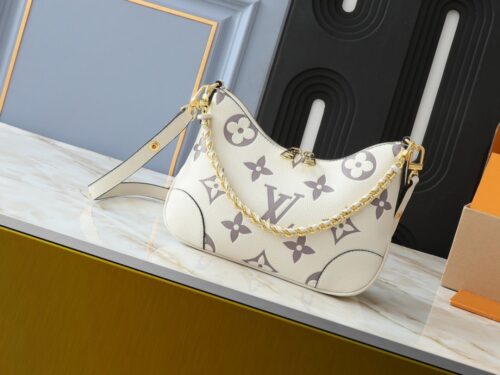 【AT13918】Monogram 純白エンボスカーフスキンハンドバッグ、都会的な女性のための究極のファッションアイテム | LV