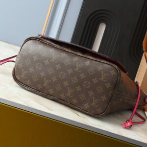 【AT13931】ルイ・ヴィトンのNeverfullシリーズ ダミエ･アズール ローズ レッド ハンドバッグ | Louis Vuitton Paris