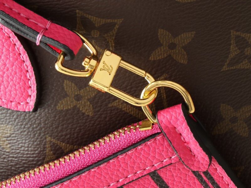 【AT13931】ルイ・ヴィトンのNeverfullシリーズ ダミエ･アズール ローズ レッド ハンドバッグ | Louis Vuitton Paris