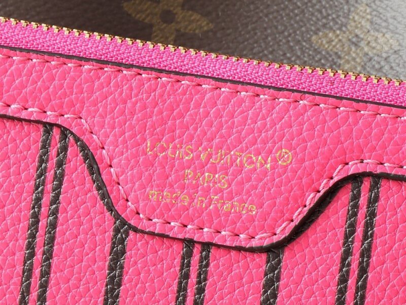 【AT13931】ルイ・ヴィトンのNeverfullシリーズ ダミエ･アズール ローズ レッド ハンドバッグ | Louis Vuitton Paris