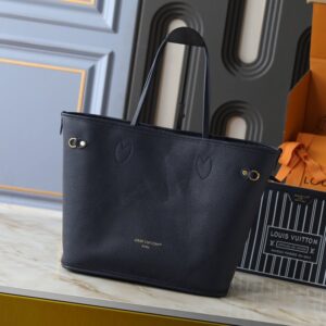 【AT13933】ルイ・ヴィトンNeverfullバッグ：エレガントなDamier Azur素材のハイエンドなバッグ | LV