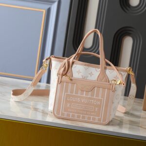 【AT13935】ルイ・ヴィトンのDamier Azur Neverfullハンドバッグ - 軽やかでエレガントなデザイン | Louis Vuitton
