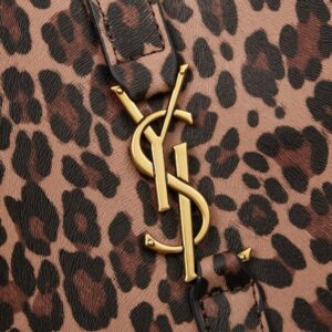 【AT13942】イヴ・サンローランLe 5à7 Beaシリーズ 豹柄トートバッグ | YSL