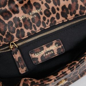 【AT13943】YSLの豹柄チェーンバッグ - 野性とエレガンスの融合 | Yves Saint Laurent