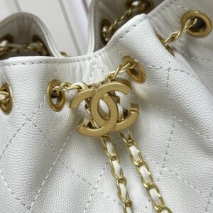 【AT13947】高級感漂うアートデザイン レザーチェーンバケツ型バッグ Prada | Chanel Paris