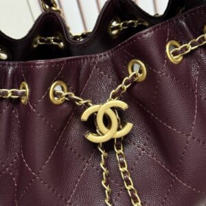 【AT13950】高級なダイヤモンド柄牛革アンダーバッグ - 優雅なワインレッド色 Prada Bag | Chanel