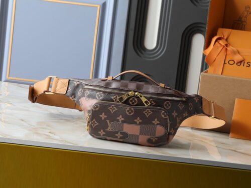 【AT13955】ルイ・ヴィトン ラッシュ ウエストバッグ LVウエストポーチ ブラウン柄 豪華ファッションデザイン | Louis Vuitton