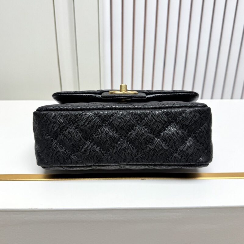 【AT13962】ラグジュアリーブランドのクラシックなダイヤモンド柄ラムスキンレザーチェーンハンドバッグ | Chanel Paris