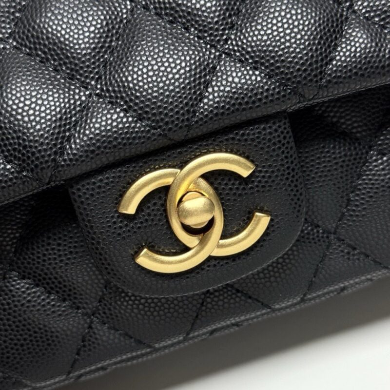 【AT13962】ラグジュアリーブランドのクラシックなダイヤモンド柄ラムスキンレザーチェーンハンドバッグ | Chanel Paris