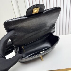 【AT13962】ラグジュアリーブランドのクラシックなダイヤモンド柄ラムスキンレザーチェーンハンドバッグ | Chanel Paris