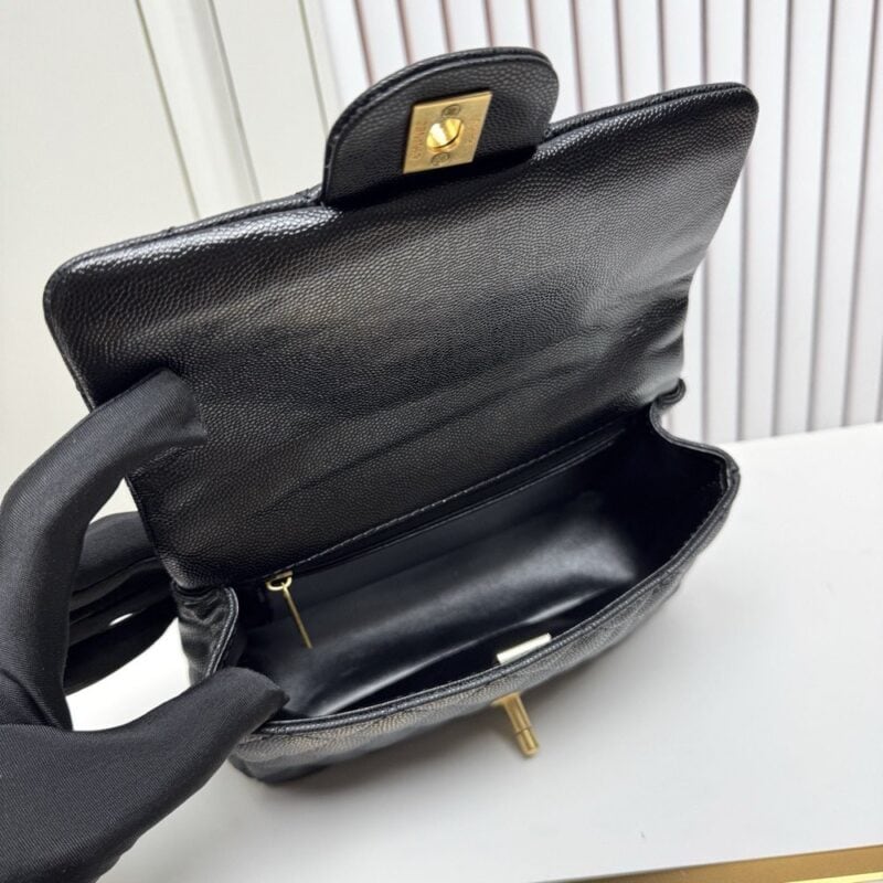 【AT13962】ラグジュアリーブランドのクラシックなダイヤモンド柄ラムスキンレザーチェーンハンドバッグ | Chanel Paris