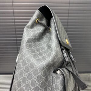 【AT14124】グッチOphidiaシリーズ リュックサック - 高級GGプリント生地とダブルバックルデザイン | Gucci