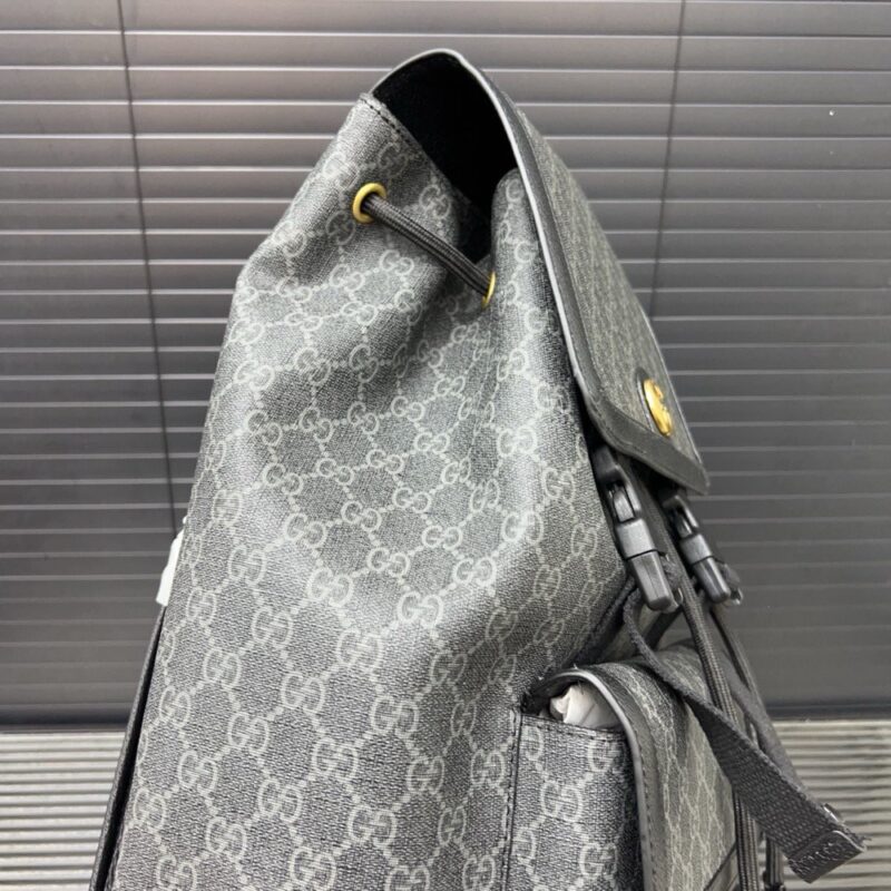 【AT14124】グッチOphidiaシリーズ リュックサック - 高級GGプリント生地とダブルバックルデザイン | Gucci
