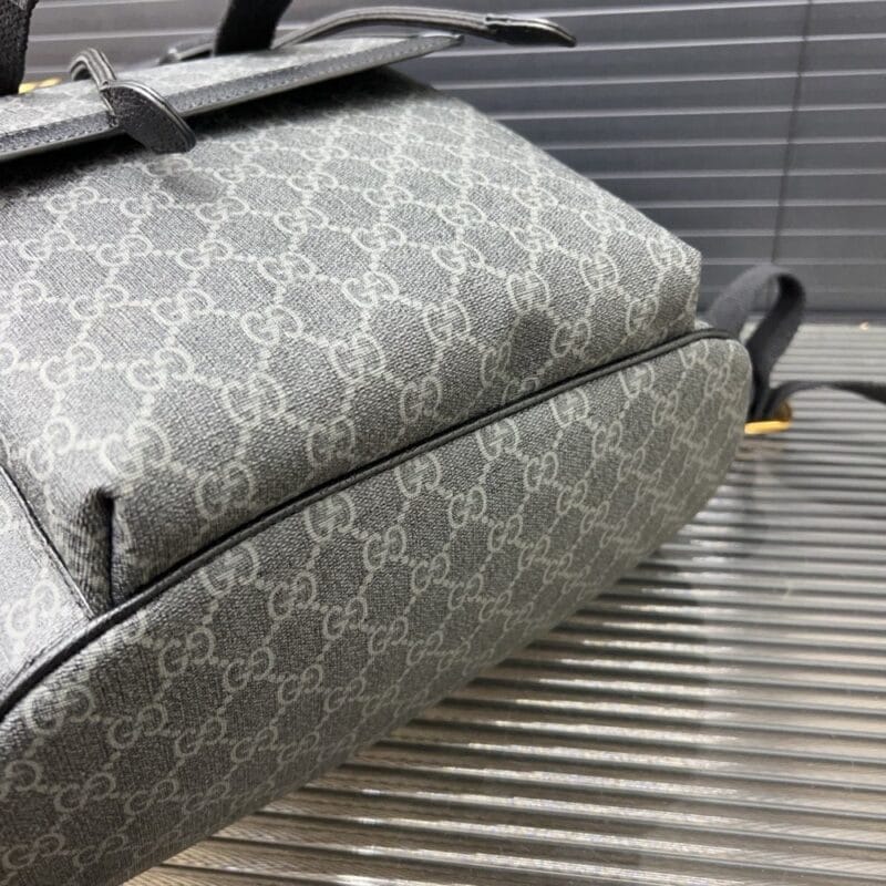 【AT14124】グッチOphidiaシリーズ リュックサック - 高級GGプリント生地とダブルバックルデザイン | Gucci
