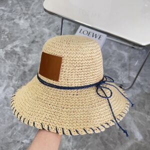 【AT1600】【YSLサンローラン】2024新作、シャネル風蝶ネクタイ付き編み度休暇風バケットハット、街や旅行にぴったりの一品