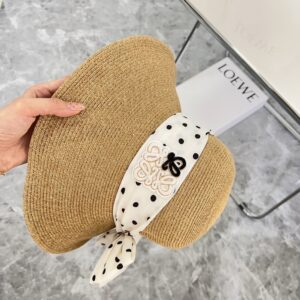 【AT1603】【LOEWEロエベ】2024年の新作チャンネル風蝶ネクタイミズノ度の休暇風ハット帽子、街や旅行のための単品