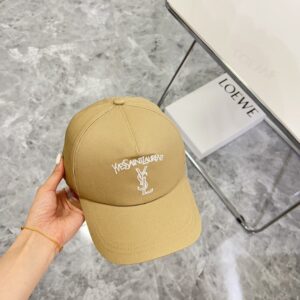 【AT1623】💛防塵袋付き。【YSLイヴ・サンローラン】2024新作刺繍専売店同款野球帽、男女兼用～オールマッチの日常